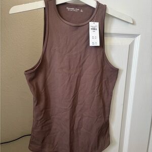 Abercrombie & Fitch Brown Ribbed Body Suit